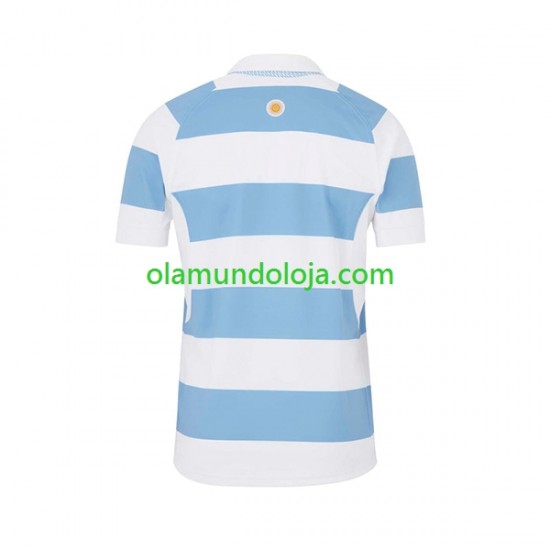 Camisola Rugby Argentina Homem Equipamento Primeiro RWC 2023 Manga Curta